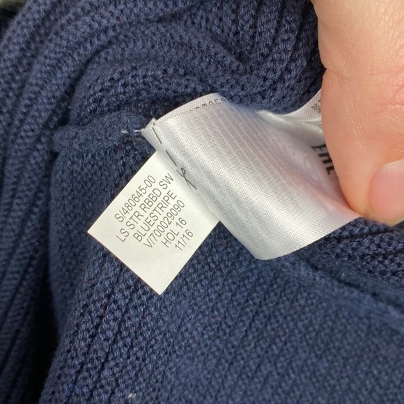 BANANA Republic • Long Sleeve Boat Neck Striped Sweater Dress - Picture 10 of 12